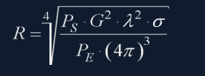 Radar Equation
source : http://www.radartutorial.eu